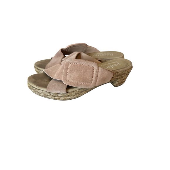 Pedro Garcia Sandals Women's Size 36.5 Braided Raffia Sole Designer Made Spain - Picture 2 of 9